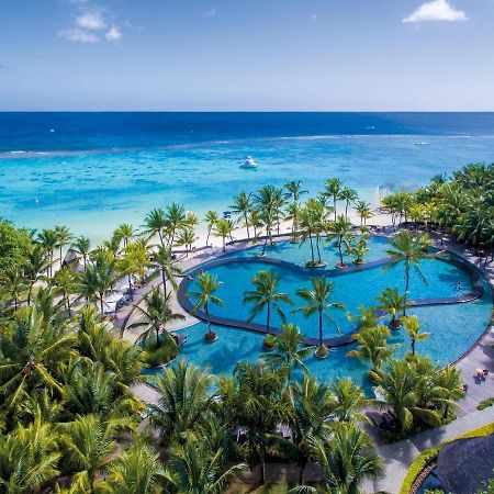 Trou Aux Biches Beachcomber Golf Resort & Spa Exterior photo Aerial view of the pool at the Hilton Maldives Iru Veli